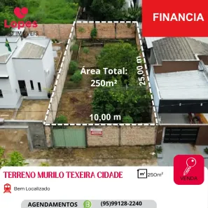Lote/Terreno à venda, 250m² no Murilo Teixeira Cidade, Boa Vista