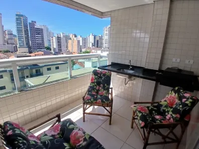 Apartamento com 1 Quarto para alugar, 57m² no Guilhermina, Praia Grande
