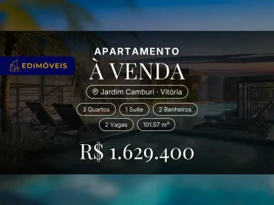 Apartamento com 3 Quartos à venda, 101m² no Jardim Camburi, Vitória