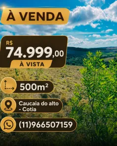 Lote/Terreno à venda, 500m² no Centro (Caucaia do Alto), Cotia