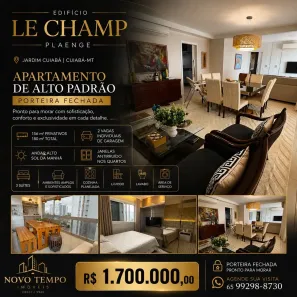 Apartamento com 3 Quartos à venda, 156m² no Jardim Cuiabá, Cuiabá