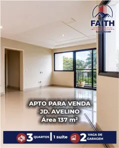 Apartamento com 3 Quartos à venda, 137m² no Jardim Avelino, São Paulo