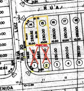 Lote/Terreno à venda, 250m² no Conjunto Residencial Galo Branco, São José dos Campos