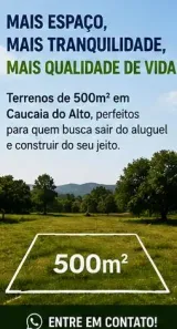 Lote/Terreno à venda, 500m² no Centro (Caucaia do Alto), Cotia