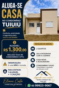 Casa de Condomínio com 2 Quartos para alugar, 135m² no Residencial Altos do Parque II, Cuiabá