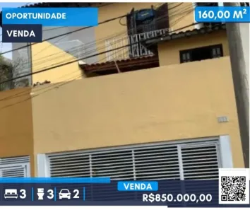 Sobrado com 3 Quartos à venda, 160m² no Jardim Bonfiglioli, São Paulo