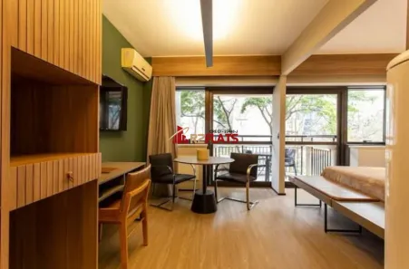 Flat com 1 Quarto para alugar, 32m² no Itaim Bibi, São Paulo
