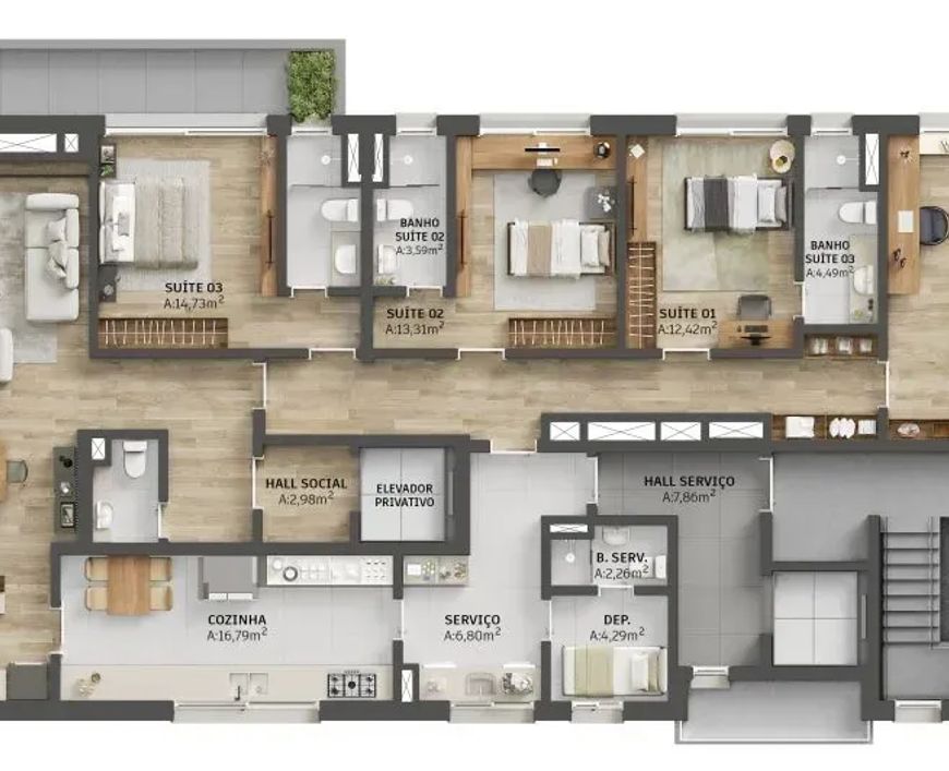 UNIK GREEN RESIDENCES no Petrópolis, Porto Alegre