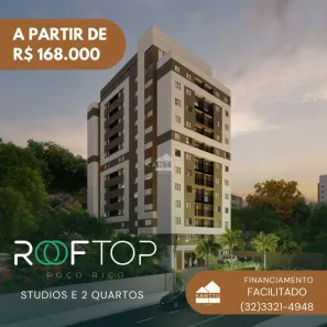 Apartamento com 1 Quarto à venda, 21m² no Poço Rico, Juiz de Fora