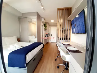 Apartamento com 1 Quarto para alugar, 27m² no Campo Belo, São Paulo