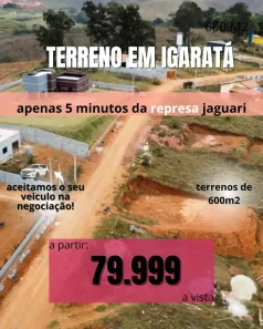 Lote/Terreno à venda, 600m² no Recanto das Águas, Igaratá