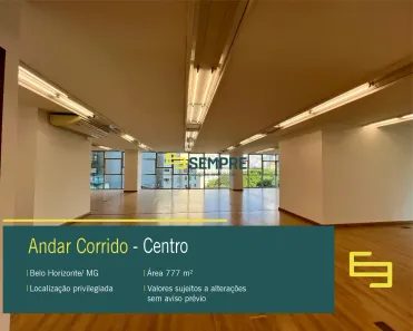 Imóvel Comercial para alugar, 778m² no Centro, Belo Horizonte