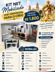 Kitnet com 1 Quarto para alugar, 20m² no Marco, Belém