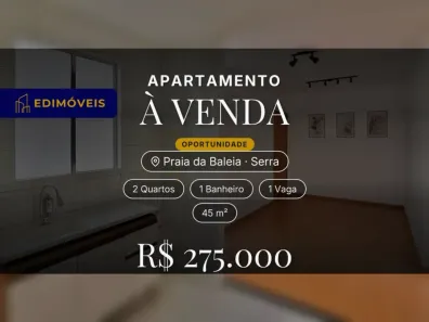 Apartamento com 2 Quartos à venda, 45m² no Praia da Baleia, Serra