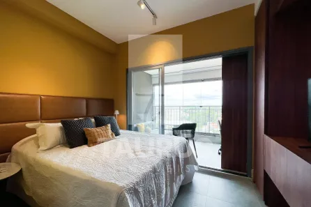 Apartamento com 1 Quarto para alugar, 28m² no Indianópolis, São Paulo