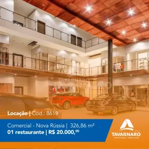 Sala Comercial para alugar, 327m² no Nova Rússia, Ponta Grossa