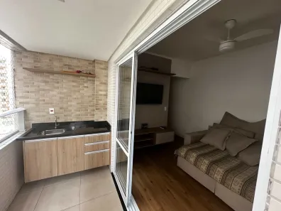 Apartamento com 1 Quarto para alugar, 46m² no Guilhermina, Praia Grande