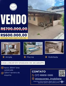 Casa com 2 Quartos à venda, 325m² no Enseada de Jacaraípe, Serra