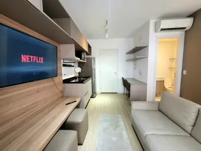 Apartamento com 1 Quarto para alugar, 33m² no Barra Funda, São Paulo