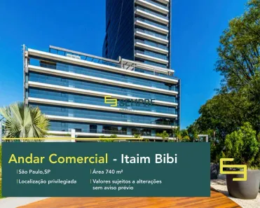Imóvel Comercial para alugar, 741m² no Cidade Monções, São Paulo