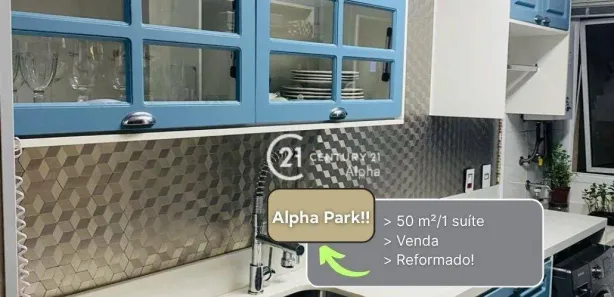 Apartamento com 1 Quarto à venda, 51m² no Sítio Tamboré Alphaville, Barueri