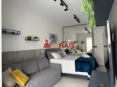 Flat com 1 Quarto para alugar, 38m² no Indianópolis, São Paulo