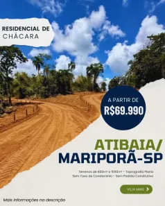 Lote/Terreno à venda, 600m² no Centro, Mairiporã