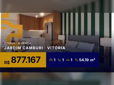 Apartamento com 1 Quarto à venda, 54m² no Jardim Camburi, Vitória