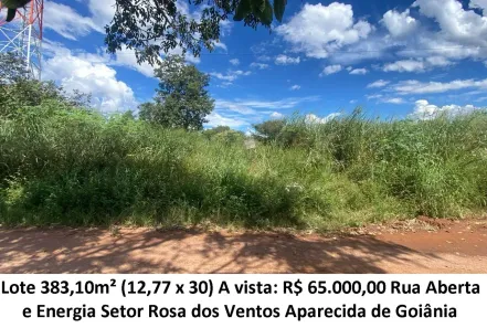 Lote/Terreno à venda, 383m² no Rosa dos Ventos, Aparecida de Goiânia