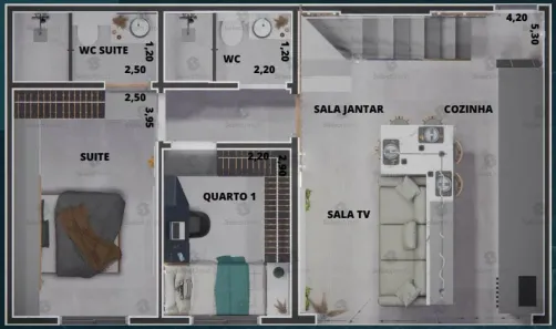 Apartamento com 2 Quartos à venda, 106m² no Vila Nossa Senhora das Vitórias, Mauá