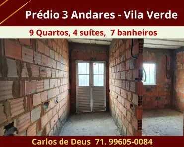 Prédio Residencial com 9 Quartos à venda, 225m² no São Cristóvão, Salvador