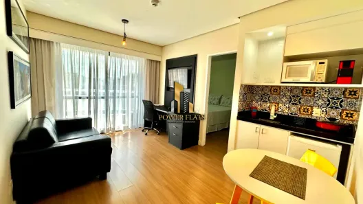 Flat com 1 Quarto para alugar, 35m² no Indianópolis, São Paulo