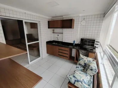 Apartamento com 2 Quartos para alugar, 80m² no Aviação, Praia Grande