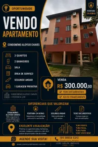 Apartamento com 3 Quartos à venda, 62m² no Condor, Belém