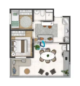 Apartamento com 2 Quartos à venda, 47m² no Jardim Taquaral, São Paulo