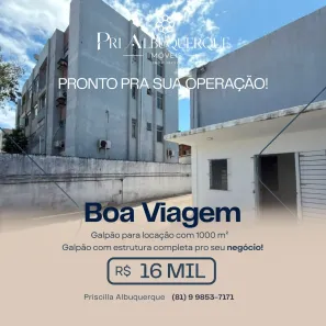 Galpão/Depósito/Armazém para alugar, 1000m² no Boa Viagem, Recife