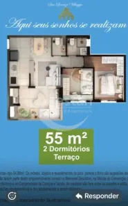 Apartamento com 2 Quartos à venda, 55m² no Vila Prudente, São Paulo