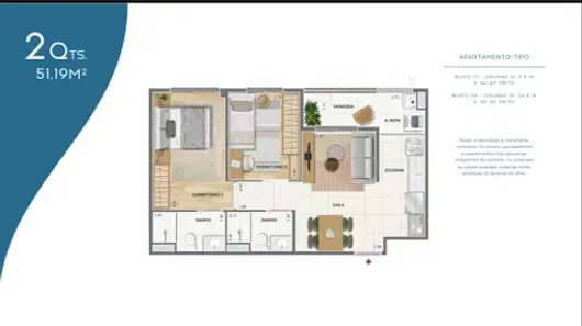 Apartamento com 2 Quartos à venda, 52m² no Centro, Niterói