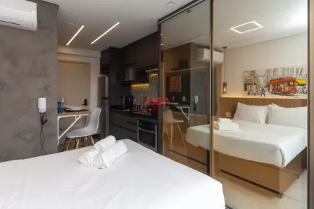 Apartamento com 1 Quarto para venda ou aluguel, 22m² no Jardim das Acácias, São Paulo