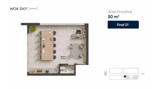 Sala Comercial à venda, 50m² no Campinas, São José