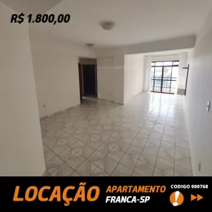 Apartamento com 3 Quartos para alugar, 205m² no Jardim Consolação, Franca