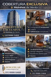 Cobertura com 4 Quartos à venda, 603m² no Independência, Porto Alegre
