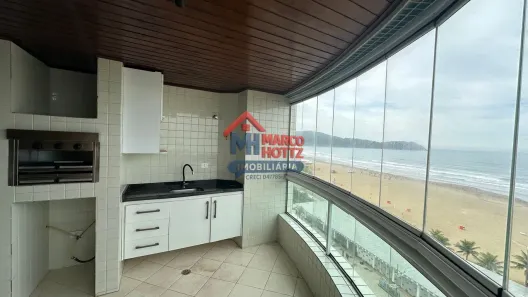 Apartamento com 3 Quartos para alugar, 136m² no Guilhermina, Praia Grande