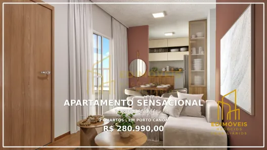 Apartamento com 2 Quartos à venda, 45m² no Porto Canoa, Serra
