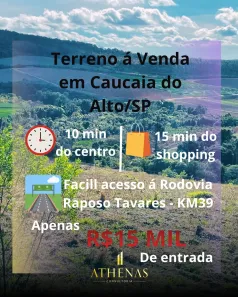 Lote/Terreno à venda, 500m² no Jardim Japão (Caucaia do Alto), Cotia