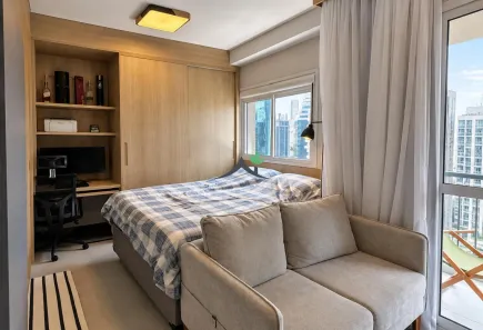 Apartamento com 1 Quarto para alugar, 25m² no Vila Olímpia, São Paulo