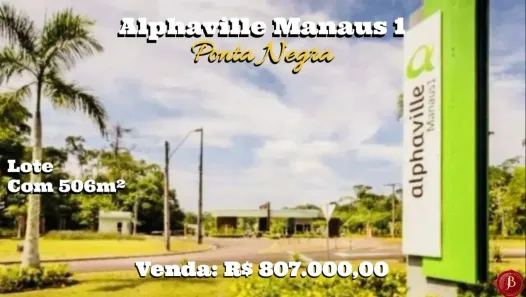 Lote/Terreno à venda, 506m² no Ponta Negra, Manaus