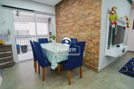 Apartamento com 3 Quartos à venda, 94m² no Vila Scarpelli, Santo André