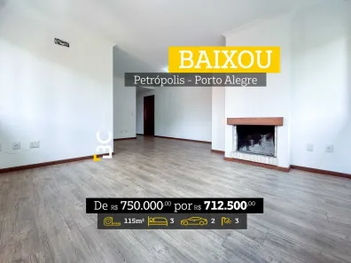 Apartamento com 3 Quartos à venda, 115m² no Petrópolis, Porto Alegre