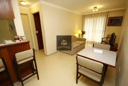 Flat com 1 Quarto para alugar, 40m² no Jardim Paulista, São Paulo